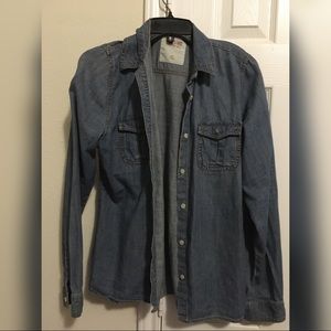 Denim button up